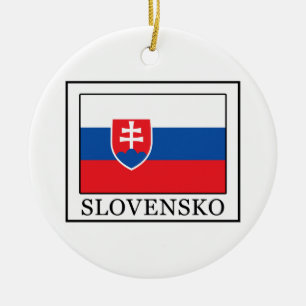 Slovensko Ceramic Tree Decoration