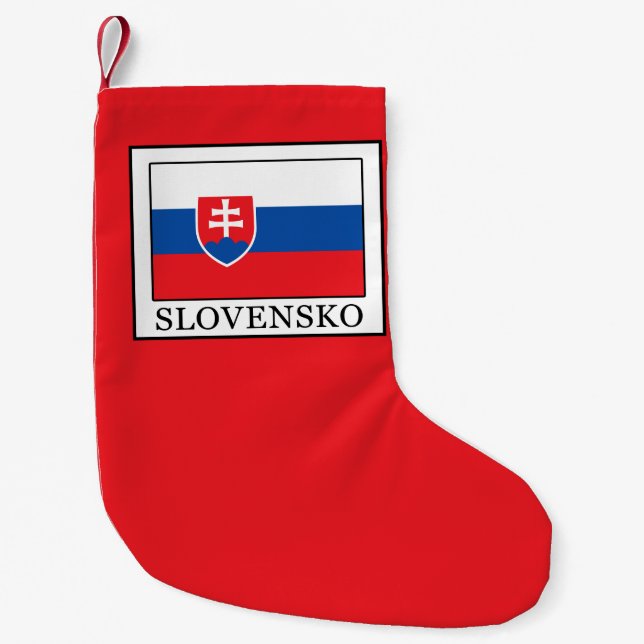Slovensko Small Christmas Stocking (Front)