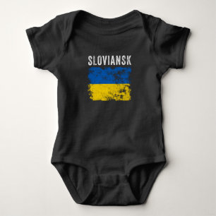 Sloviansk Ukraine Ukrainian Patriotic Baby Bodysuit