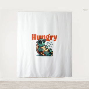 Slow and Hungry – Cool Turtle Tapestry