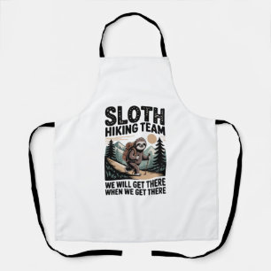 Slow and Steady Sloth Hiking Team Apron