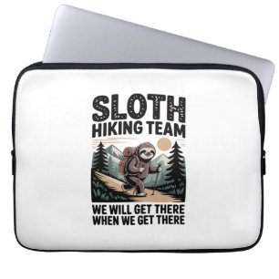 Slow and Steady Sloth Hiking Team Laptop Sleeve
