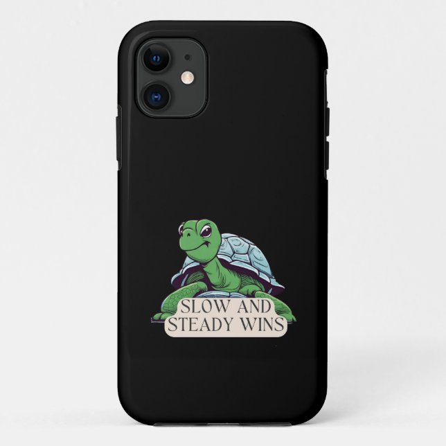 Slow And Steady Wins Turtle  Case-Mate iPhone Case (Back)