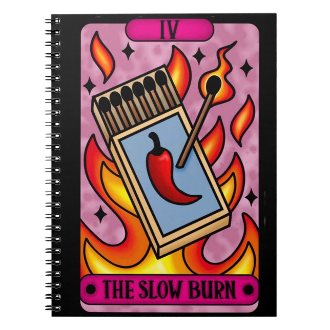 Slow Burn Tarot Notebook (Front)