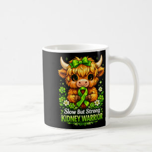 Slow but strong kidney warrior highland cow coffee mug