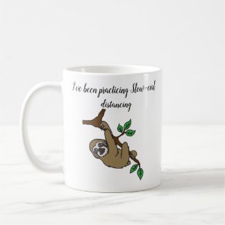 Slow-cial Distancing Sloth Mug