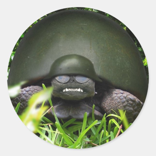 Slow Commando Classic Round Sticker (Front)