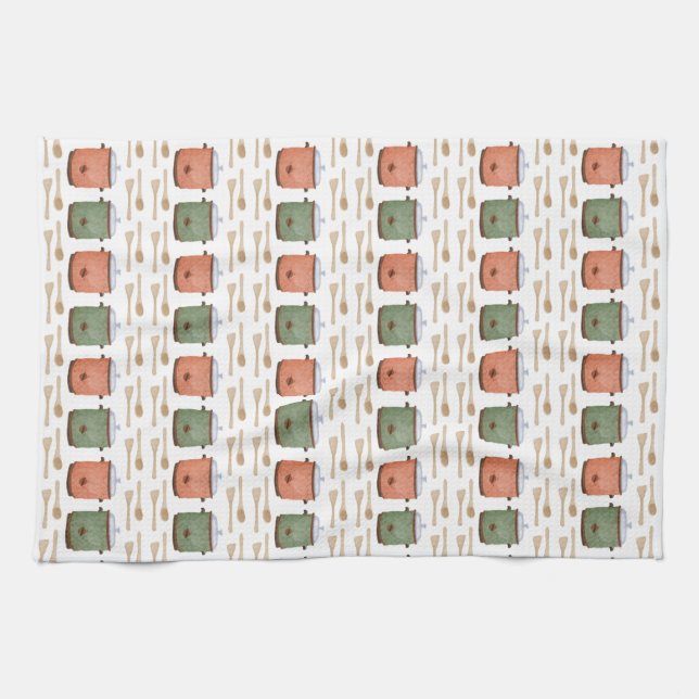 Slow Cooker Kitchen Towel (Horizontal)