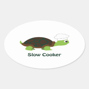 Slow Cooker Oval Sticker