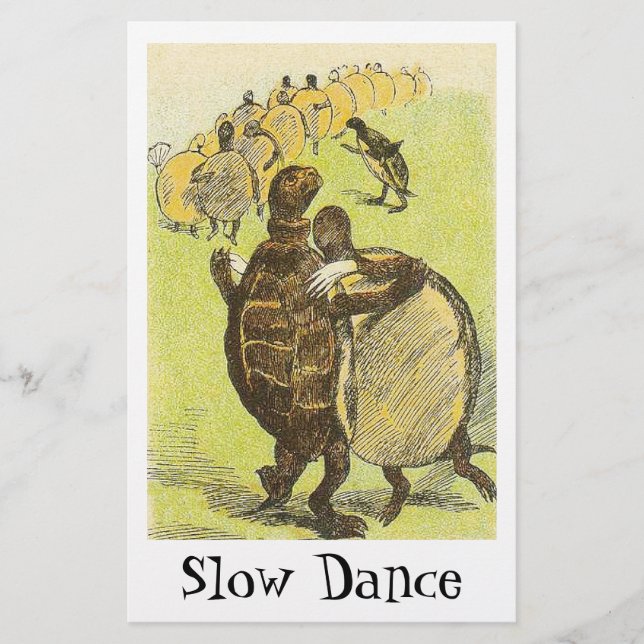 Slow Dance Turtles Stationery (Front)