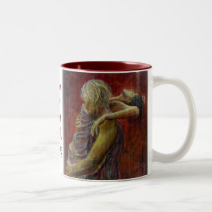 slow-dancing-red3, slow-dancing-RED2, Slow Dancing Two-Tone Coffee Mug