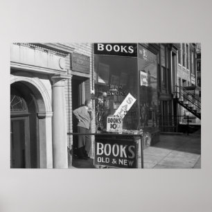 Slow Day in the Book Business, 1930s Poster