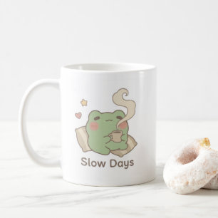 Slow Days Frog Mug Cute Cosy Coffee Cup