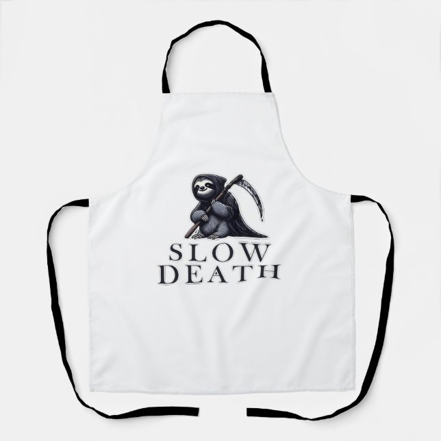 Slow Death Essential T-Shirt Apron (Front)
