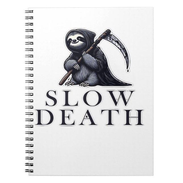 Slow Death Essential T-Shirt Notebook (Front)