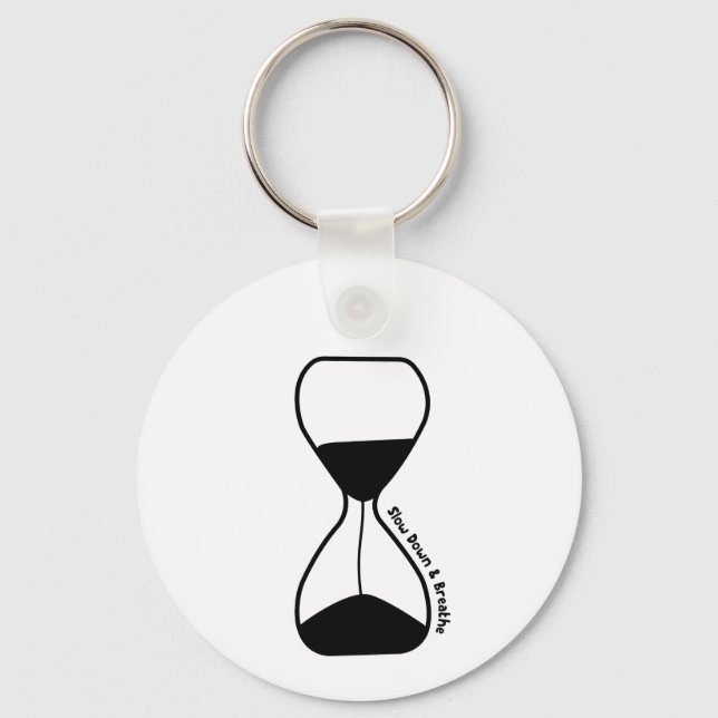 Slow Down and Breathe – Self Care Key Ring (Back)