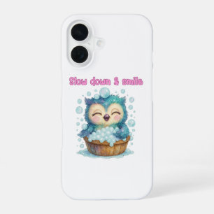 Slow Down and Smile – Positive Vibes iPhone 16 Case