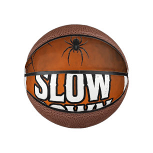 Slow Down Funny Halloween Spider Tote Bag - Funny Mini Basketball