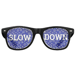 SLOW DOWN retro Shades / Fun Party Sunglasses