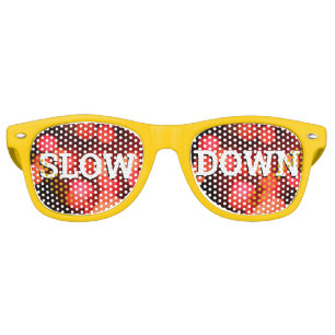 SLOW DOWN retro Shades / Fun Party Sunglasses