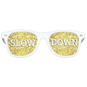 SLOW DOWN retro Shades / Fun Party Sunglasses