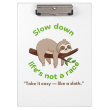 Slow Down – Sloth Graphic Tee & Gift