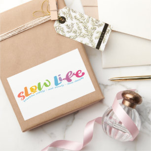 Slow Life Rectangular Sticker
