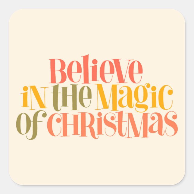 Slow Living Lifestyle Design Square Sticker (Front)