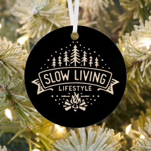 Slow Living Lifestyle Metal Tree Decoration