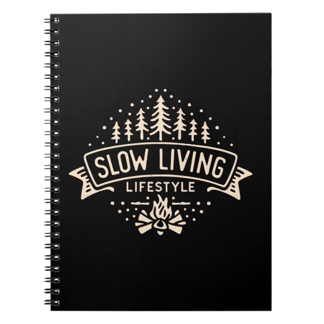 Slow Living Lifestyle Notebook (Front)