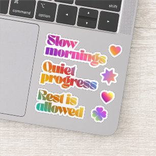 Slow Living, self-care aesthetic gradient