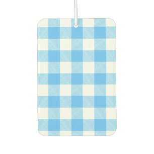 Slow-Living Summer Sky Check Car Air Freshener