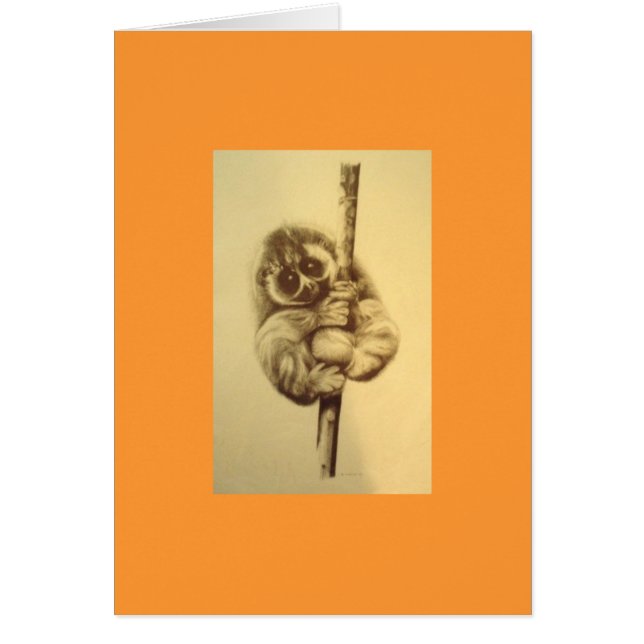 Slow Loris Card - Yellow (Front)