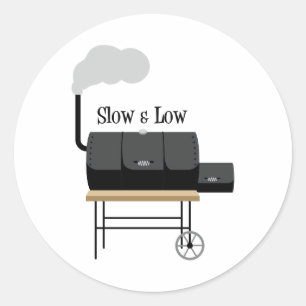 Slow & Low Classic Round Sticker
