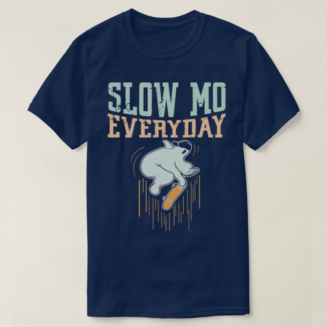 Slow Mo Everyday Happy Halloween Spooky Scary Cree T-Shirt (Design Front)