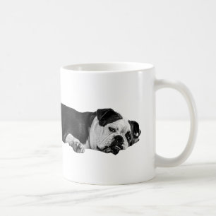 Slow Morning, Lazy Bulldog Coffee Mug