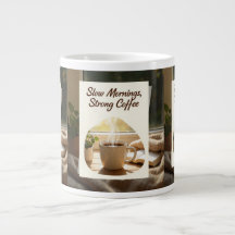 Slow Mornings Strong Coffee Cosy Morning Coffeemug