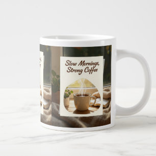 Slow Mornings Strong Coffee Cosy Morning Coffeemug Large Coffee Mug