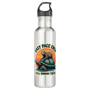 Slow Pace Squad Vintage Animal Runner Shirt 2 710 Ml Water Bottle