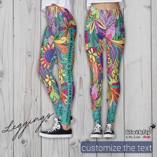 Slow progress is better than no progress floral leggings