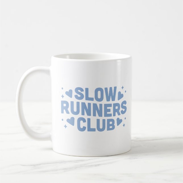 Slow runner run club funny coffee mug (Left)