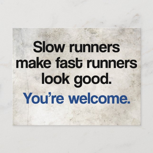 Slow Runners Postcard (Front)