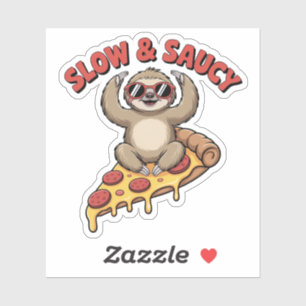 Slow & Saucy Sloth Pizza Yoga – Funny Sloth