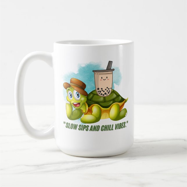 SLOW SIPS AND CHILL VIBES  COFFEE MUG (Left)