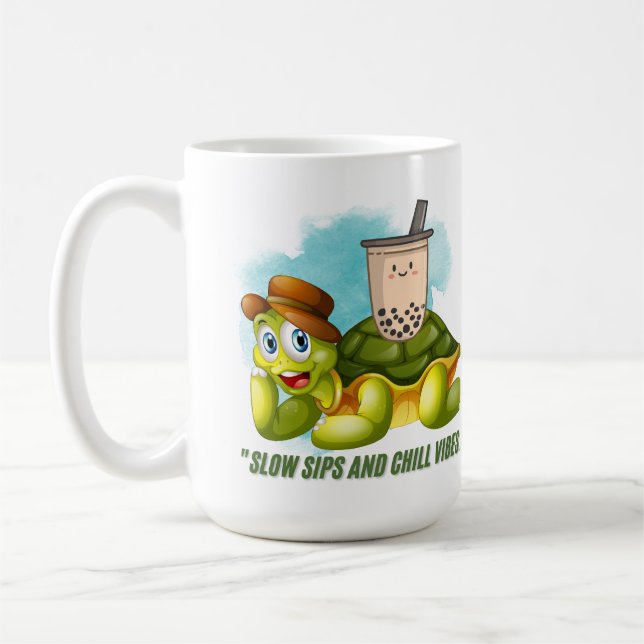 SLOW SIPS AND CHILL VIBES  COFFEE MUG (Left)