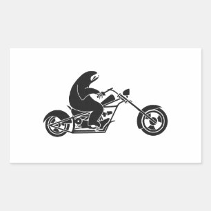 Slow Sloth On A Fast Bike Rectangular Sticker