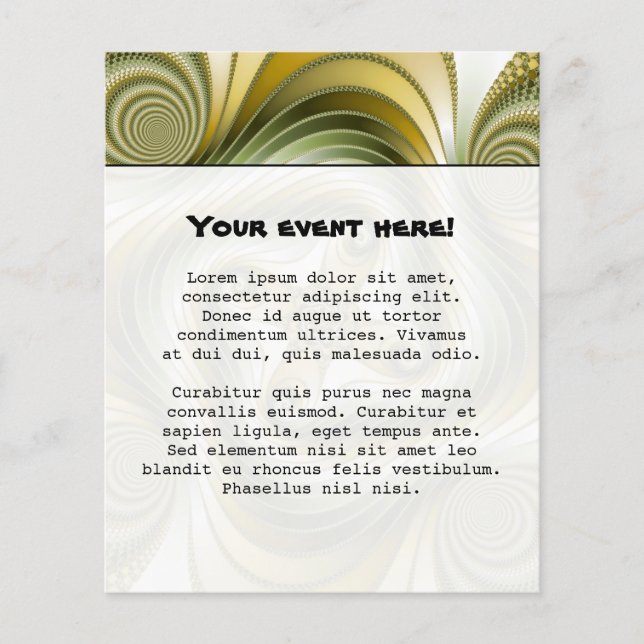 Slow Spin - Fractal Art Flyer (Front)