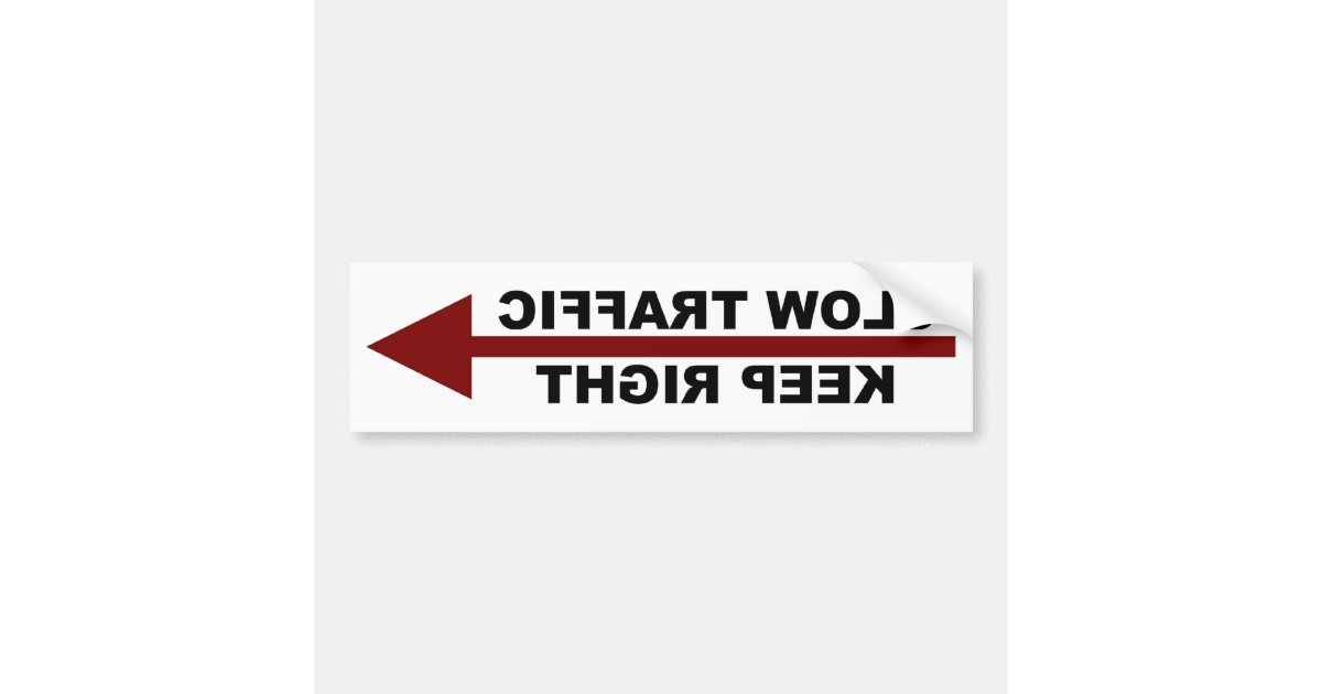 slow-traffic-keep-right-bumper-sticker-zazzle-au