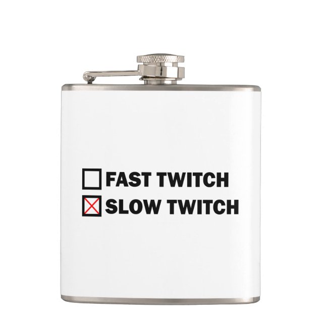 Slow Twitch Hip Flask (Front)