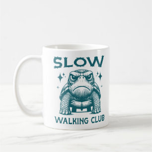 Slow Walking Club Reptile Lover Cool Animal Turtle Coffee Mug